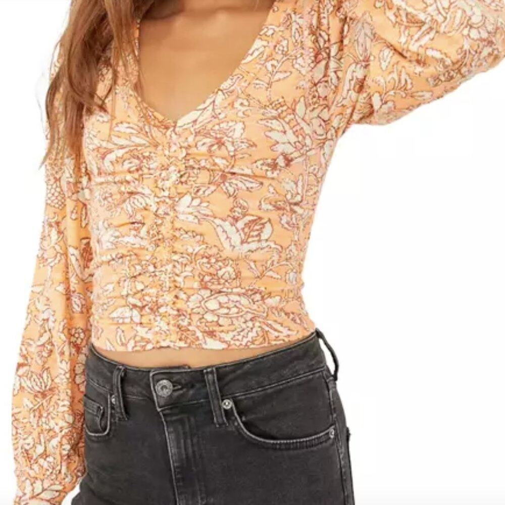 Free People Say the Word Top Orange S